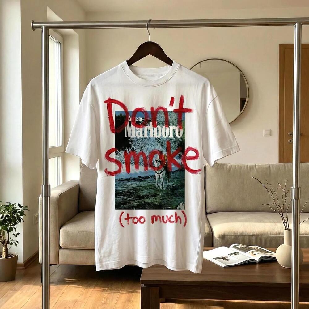 Marlboro Parody Graphic Tee Cowboy Western Statement Streetwear Shirt
